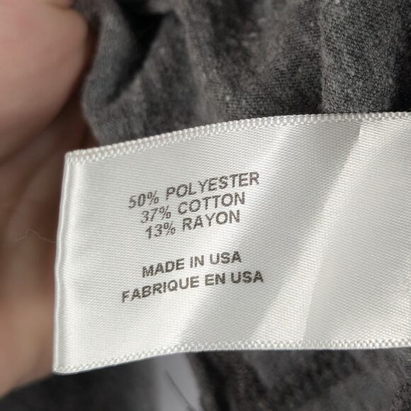 Pam & Gela Major Graphic Sleeveless Top Women’s M Gray Distressed Muscle Tee USA - Picture 3 of 5